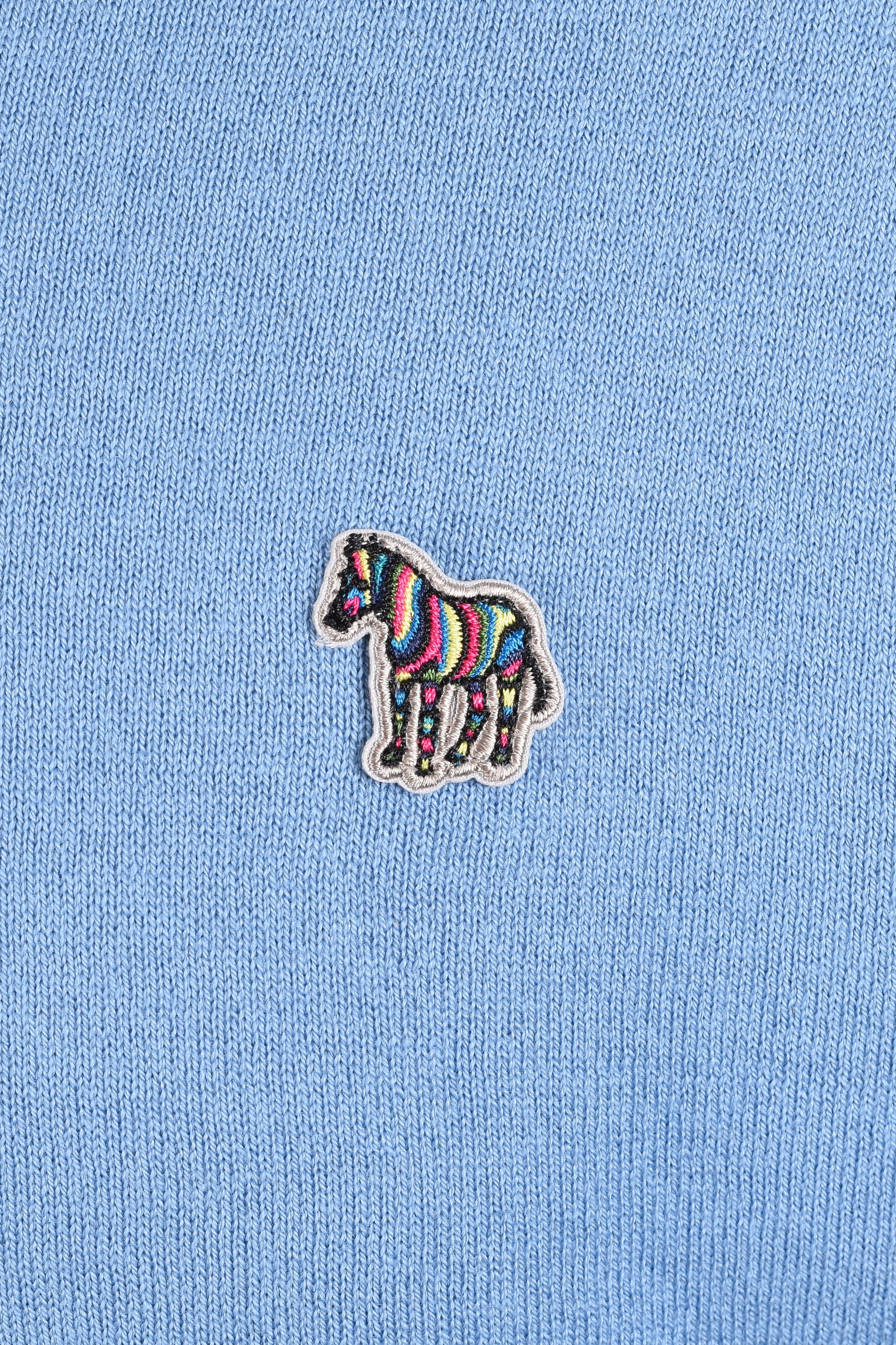 PAUL SMITH ZIP NECK SWEATSHIRT BLUE Paul Smith Michael Stewart Menswear  Knitwear