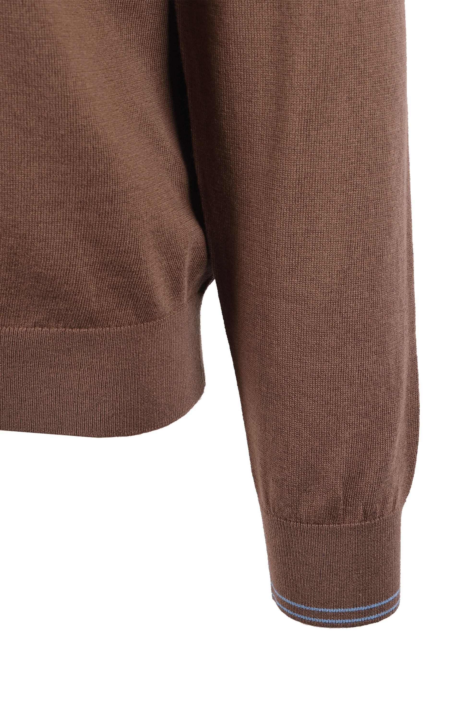 PAUL SMITH ZIP NECK SWEATSHIRT BROWN Paul Smith Michael Stewart Menswear  Knitwear
