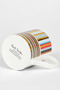 Paul Smith Mixed 'Signature Stripe' Bone China Mug Multi-Colour Check Paul Smith