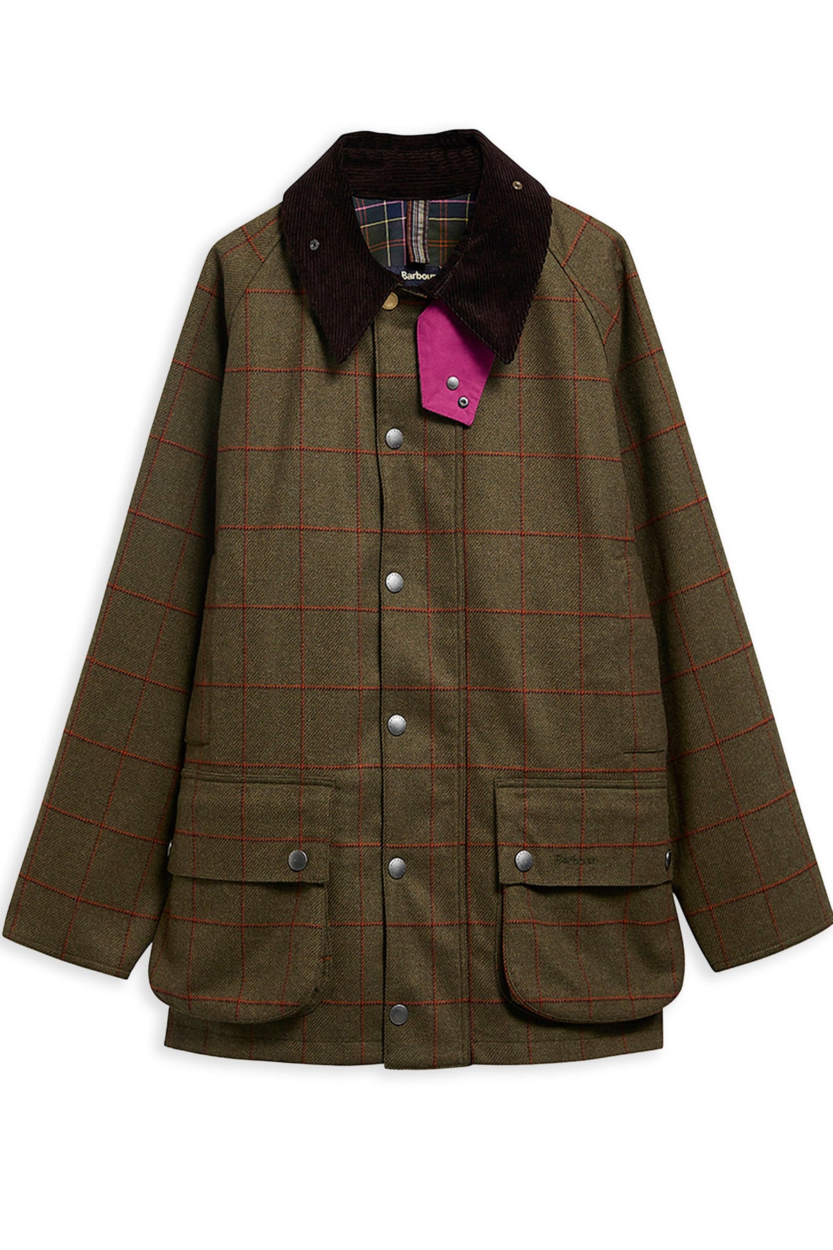 BARBOUR X PAUL SMITH WOOL BEAUFORT JACKET | OLIVE