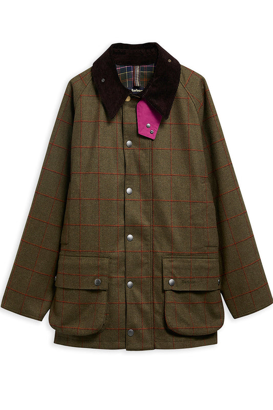 BARBOUR X PAUL SMITH WOOL BEAUFORT JACKET | OLIVE
