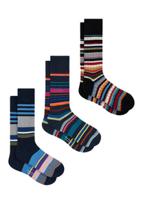 Paul Smith 3 Pack Socks Navy Paul Smith