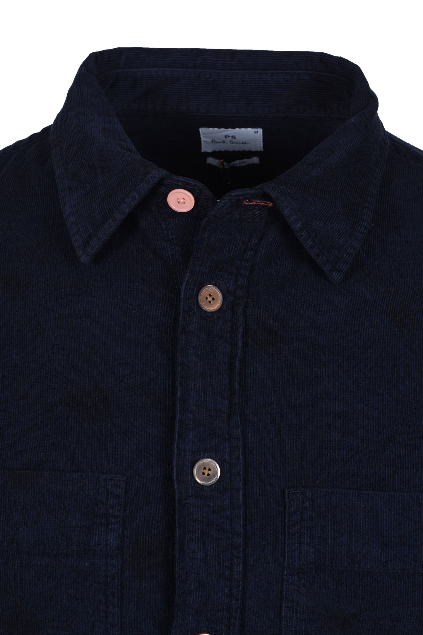 Paul Smith Casual Fit Corduroy Floral Shirt Dark Navy