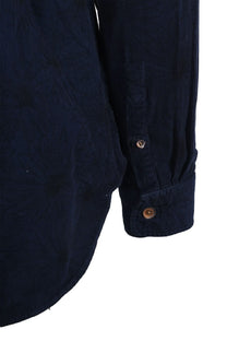 Paul Smith Casual Fit Corduroy Floral Shirt Dark Navy Paul Smith