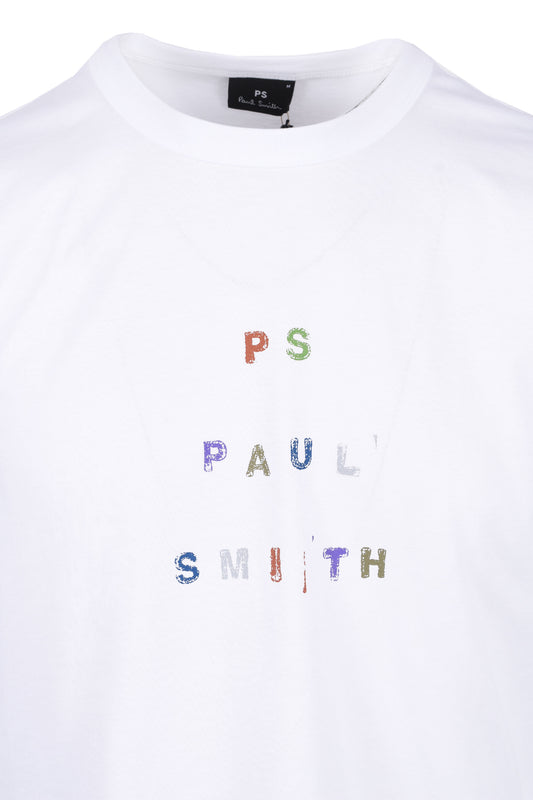 Paul Smith Casual Fit Graphic T-Shirt White