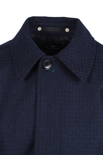Paul Smith Check Coat Dark Navy Paul Smith