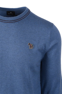 Paul Smith Crew Neck Sweater Greyish Blue Paul Smith