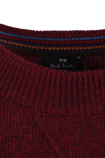 Paul Smith Crew Neck Knitwear Burgundy Paul Smith