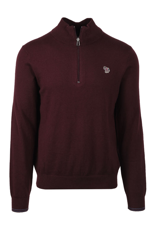 Paul Smith Half Zip Dark Red