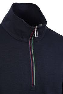 Paul Smith Half Zip Sweatshirt Navy Paul Smith