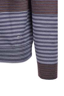 Paul Smith LS Knitted Polo Sweatshirt Dark Violet Paul Smith