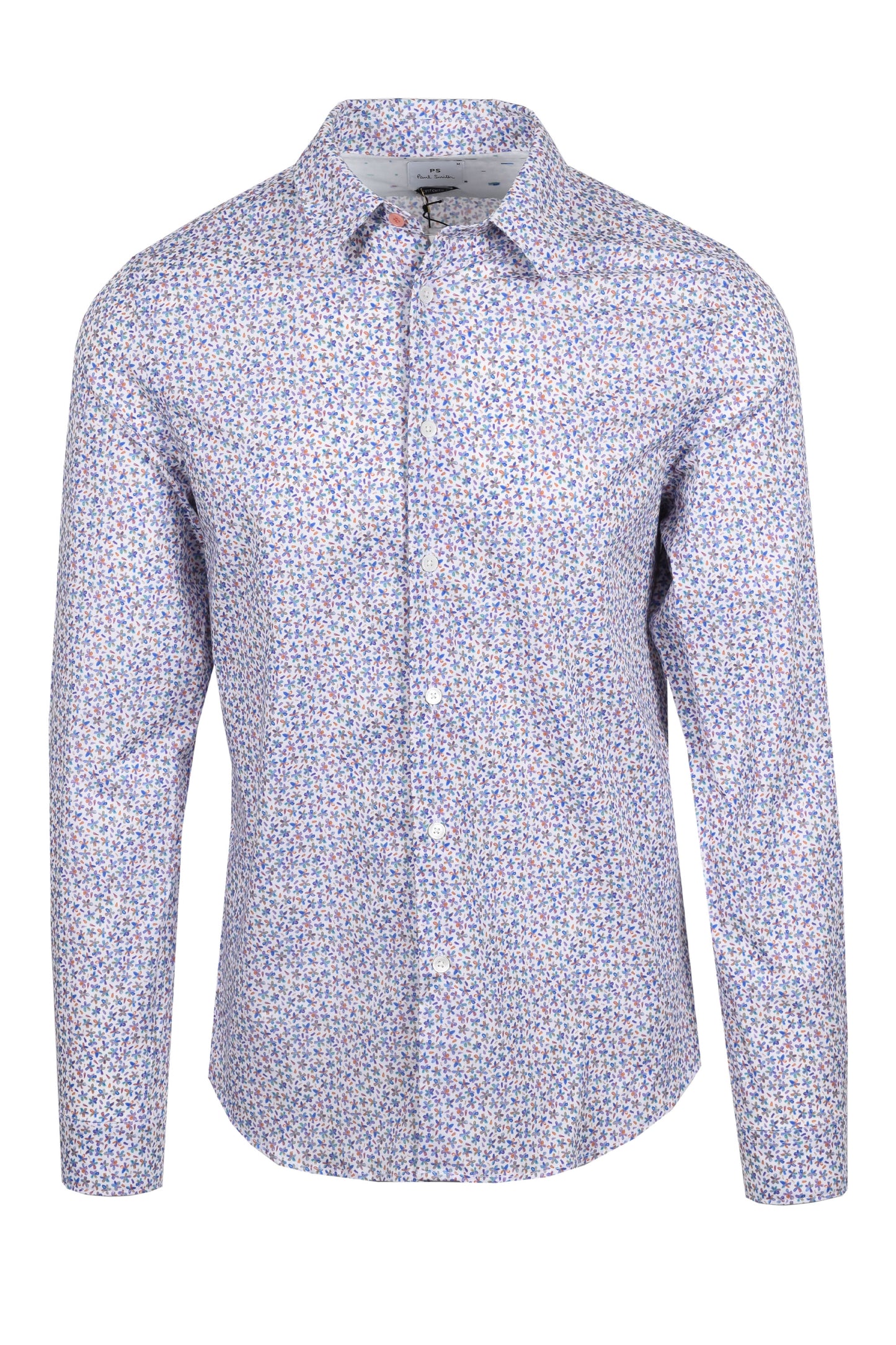 Paul Smith LS Slim Fit Shirt White Floral