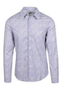 Paul Smith LS Slim Fit Shirt White Floral Paul Smith