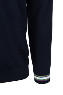Paul Smith Long Sleeve Knitted Polo Dark Navy Paul Smith