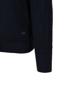 Paul Smith Long Sleeve Knitted Polo Dark Navy Paul Smith