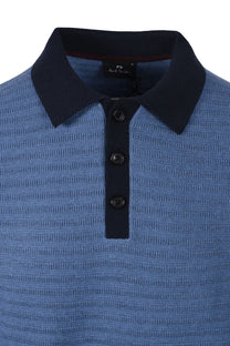 Paul Smith Long Sleeve Polo Greyish Blue Paul Smith