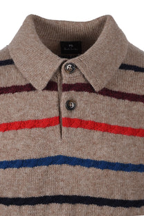 Paul Smith Long Sleeve Polo Sand Paul Smith