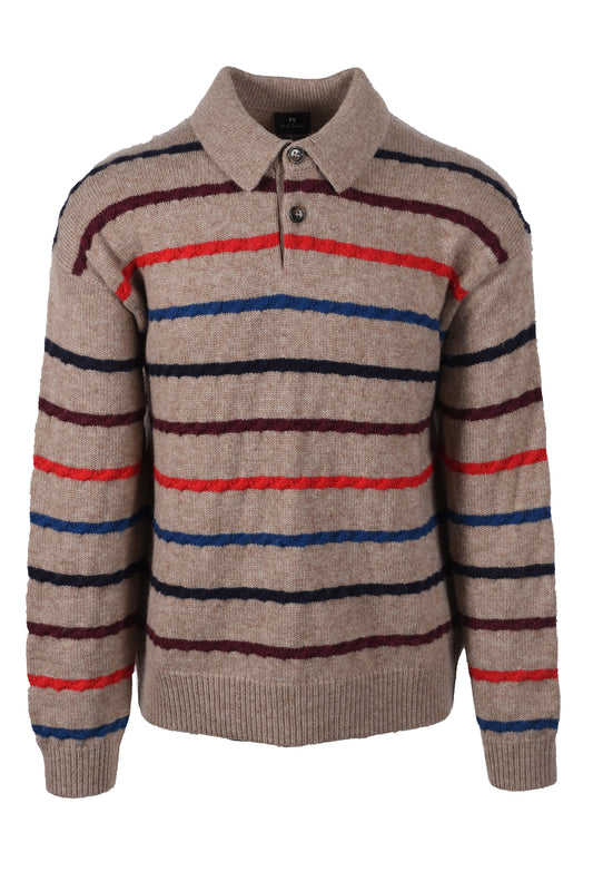 Paul Smith Long Sleeve Polo Sand