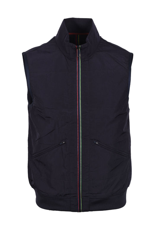 Paul Smith Mixed Media Gilet Dark Navy