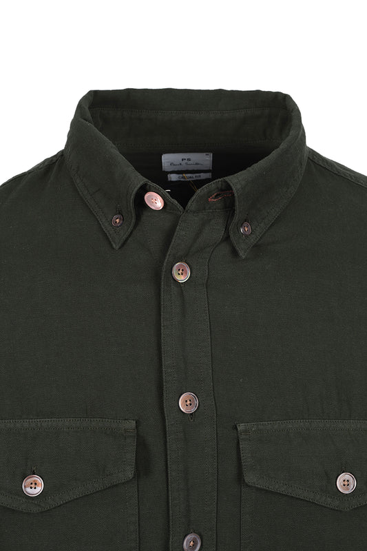 Paul Smith PAUL SMITH CASUAL FIT SHIRT GREEN