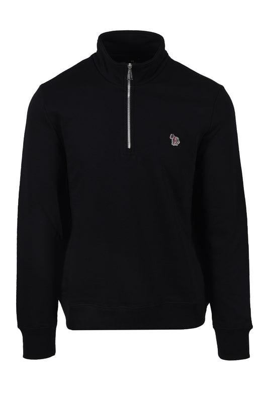 Paul Smith Reg Fit Half Zip Sweatshirt Black