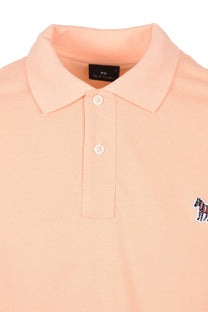 Paul Smith Reg Fit SS Polo Zebra Peach Paul Smith
