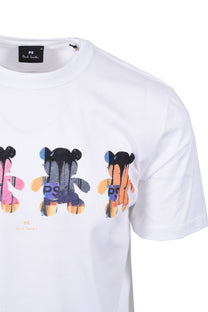 Paul Smith Reg Fit SS Teddy T-Shirt White Paul Smith