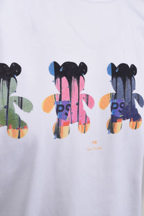 Paul Smith Reg Fit SS Teddy T-Shirt White Paul Smith