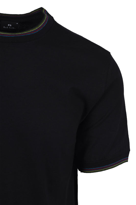 Paul Smith Reg Fit T-Shirt Sports Stripe Black