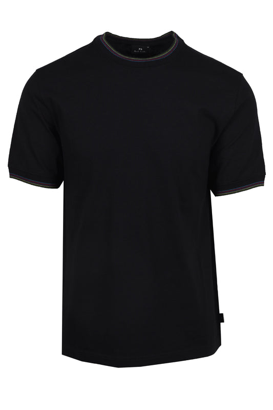 Paul Smith Reg Fit T-Shirt Sports Stripe Black