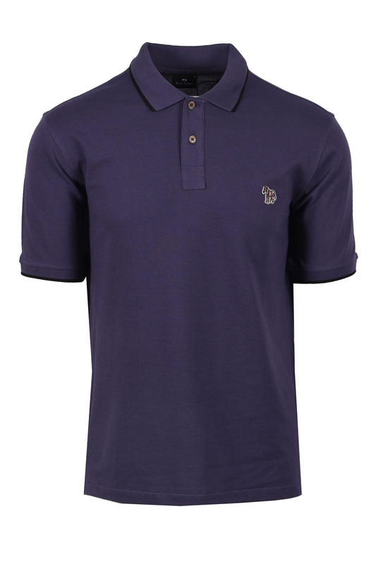Paul Smith Reg Fit Tipped Polo Shirt Dark Violet