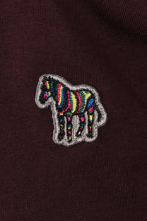 Paul Smith Reg Fit Zebra T-Shirt Burgundy Paul Smith