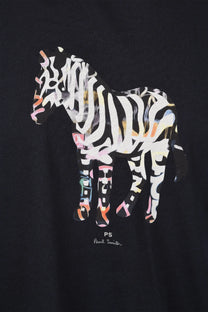 Paul Smith Reg Fit Zebra T-Shirt Dark Navy Paul Smith