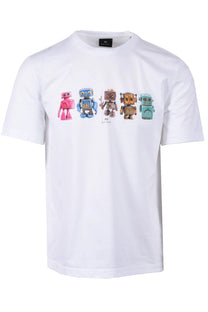 Paul Smith Robots T-Shirt White Paul Smith