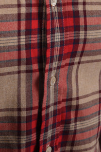 Paul Smith Tailored Fit Check Shirt Tan Paul Smith