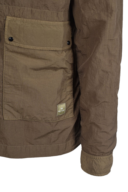 Paul Smith Unlined Overshirt Jacket Military Green