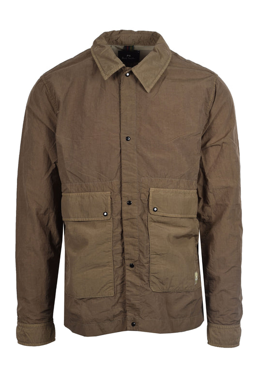 Paul Smith Unlined Overshirt Jacket Military Green