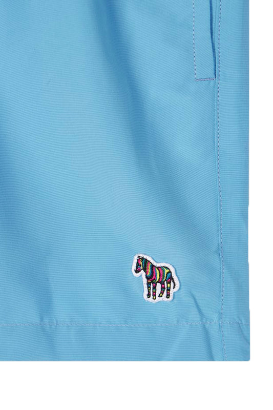 Paul Smith Zebra Logo Swim Shorts Light Blue