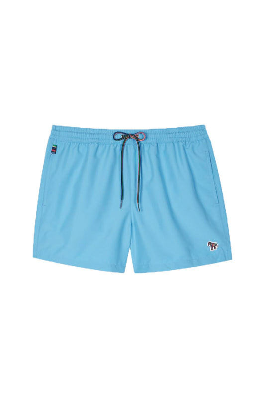 Paul Smith Zebra Logo Swim Shorts Light Blue