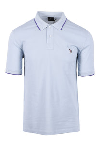 Paul Smith Zebra Tipped Polo Light Blue Paul Smith