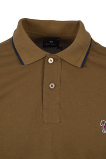 Paul Smith Zebra Tipped Polo Military Green Paul Smith