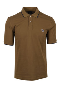 Paul Smith Zebra Tipped Polo Military Green Paul Smith