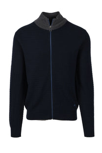Paul Smith Zip Through Cardigan Dark Navy Paul Smith