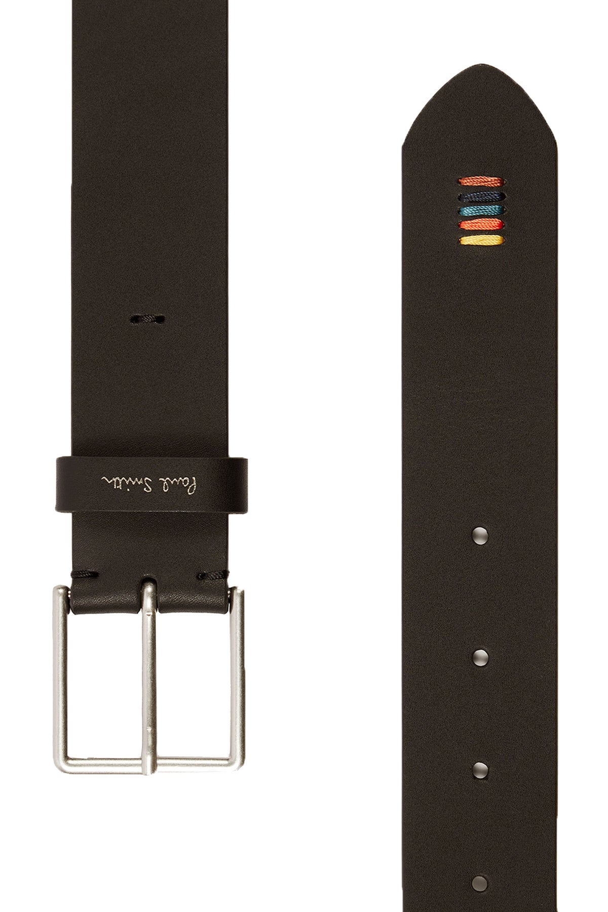 PAUL SMITH STITCH BELT BROWN