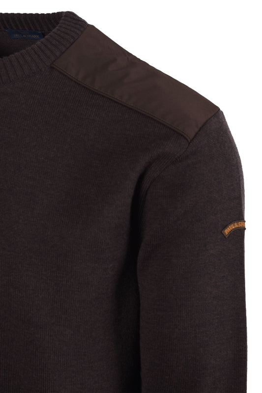 Paul & Shark CREW NECK KNITWEAR BROWN