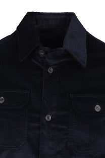 Paul & Shark Corduroy Overshirt Navy Paul & Shark