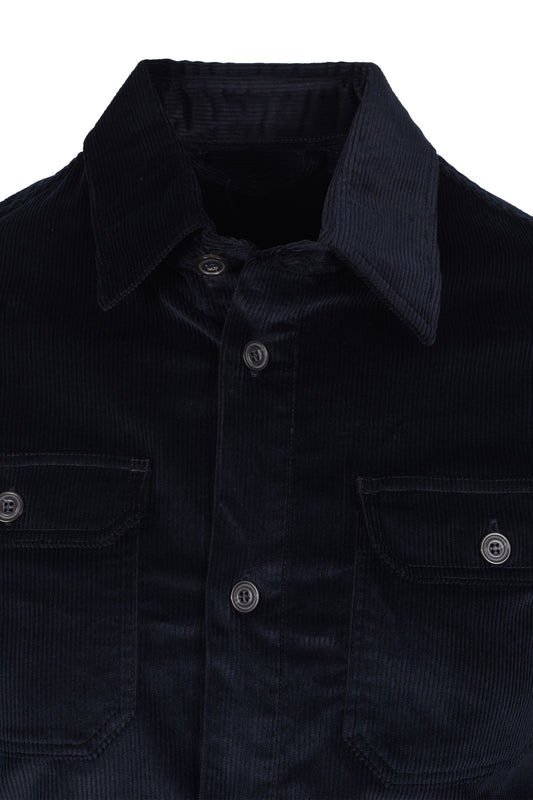 Paul & Shark Corduroy Overshirt Navy