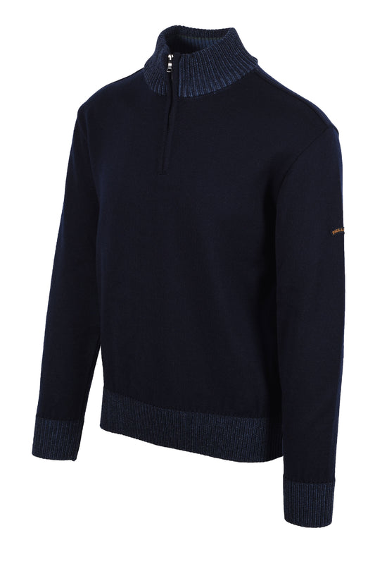 Paul & Shark HALF ZIP JUMPER NAVY