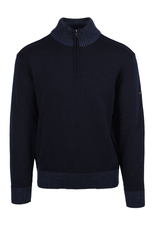 Paul & Shark HALF ZIP JUMPER NAVY