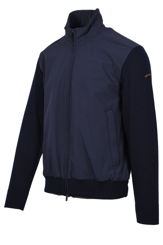 Paul & Shark Mix Media Jacket Navy